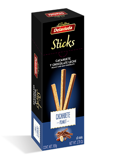 Delaviuda - Sticks Cacahuete y Chocolate Leche