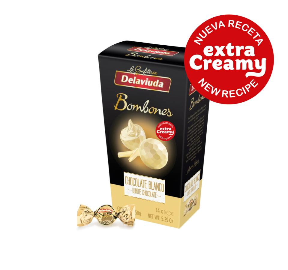 bombones choco blanco delaviuda extra cremosos