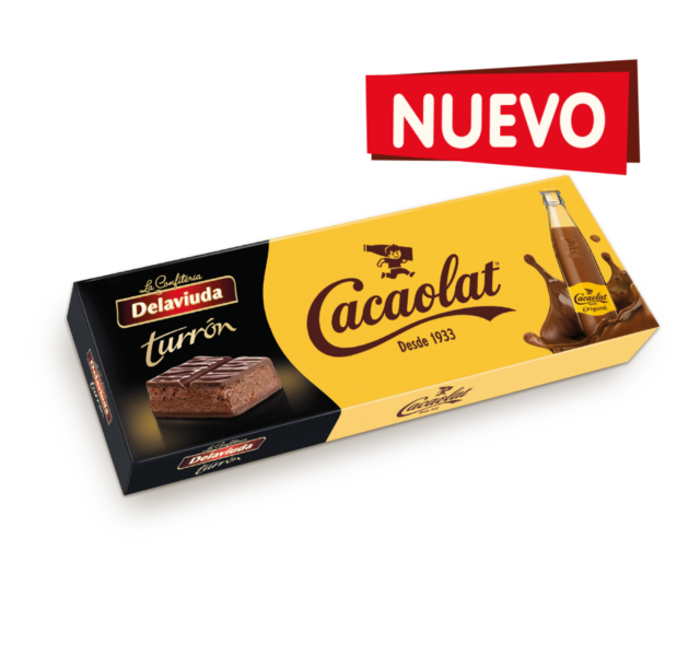 Turrón de Cacaolat Delaviuda