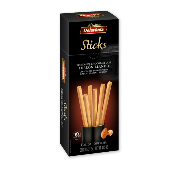 sticks chocolate y turron blando