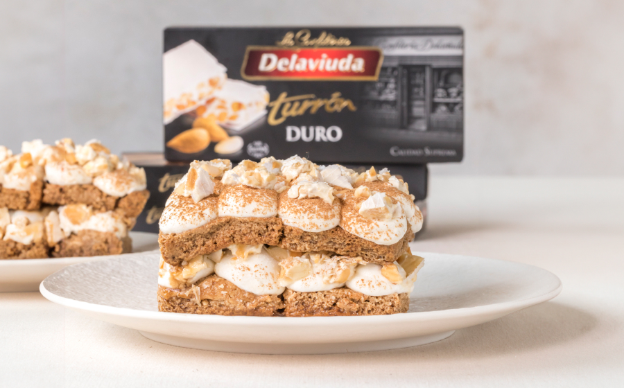 tarta tiramisú y turrón