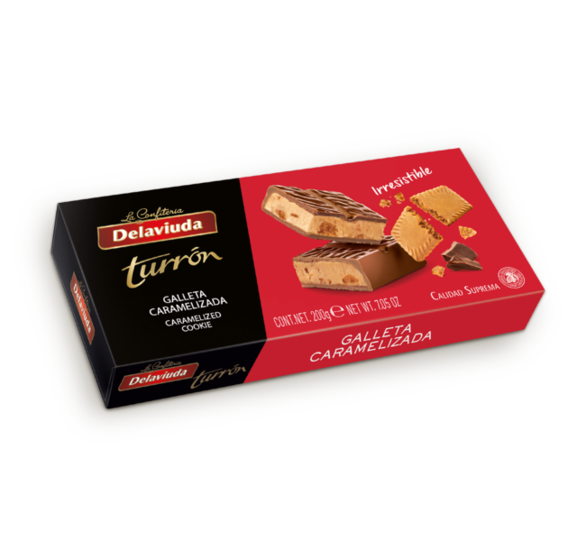 turron galleta caramelízada