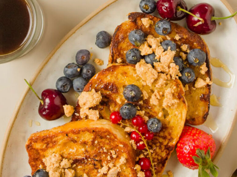 receta french toast con turrón delaviuda