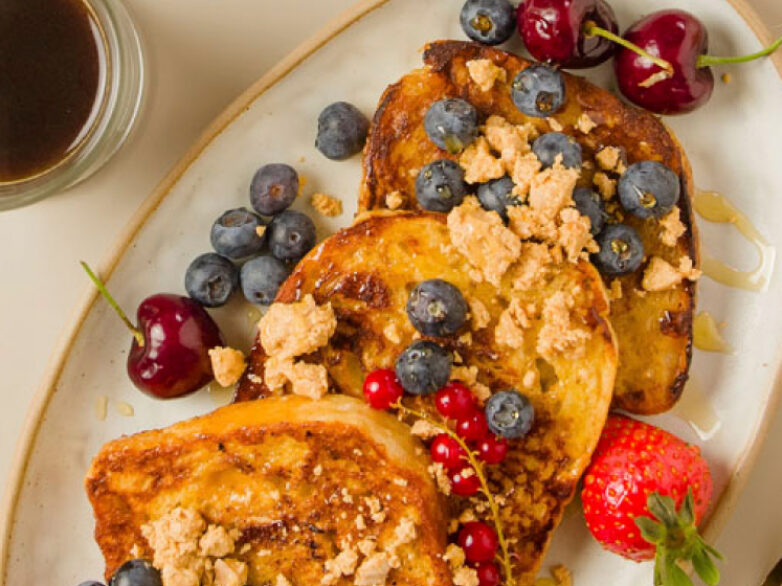 receta french toast con turrón delaviuda