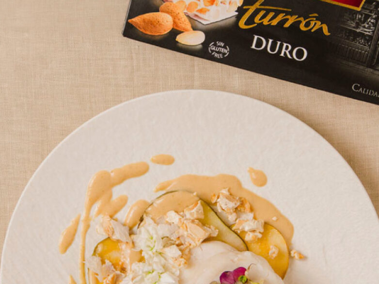 receta de merluza con turrón