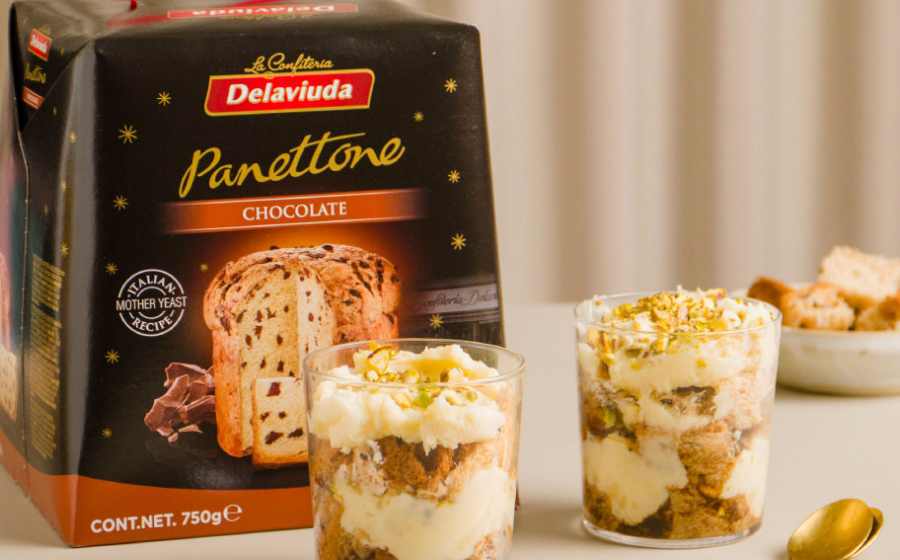 receta de tiramisú con panettone